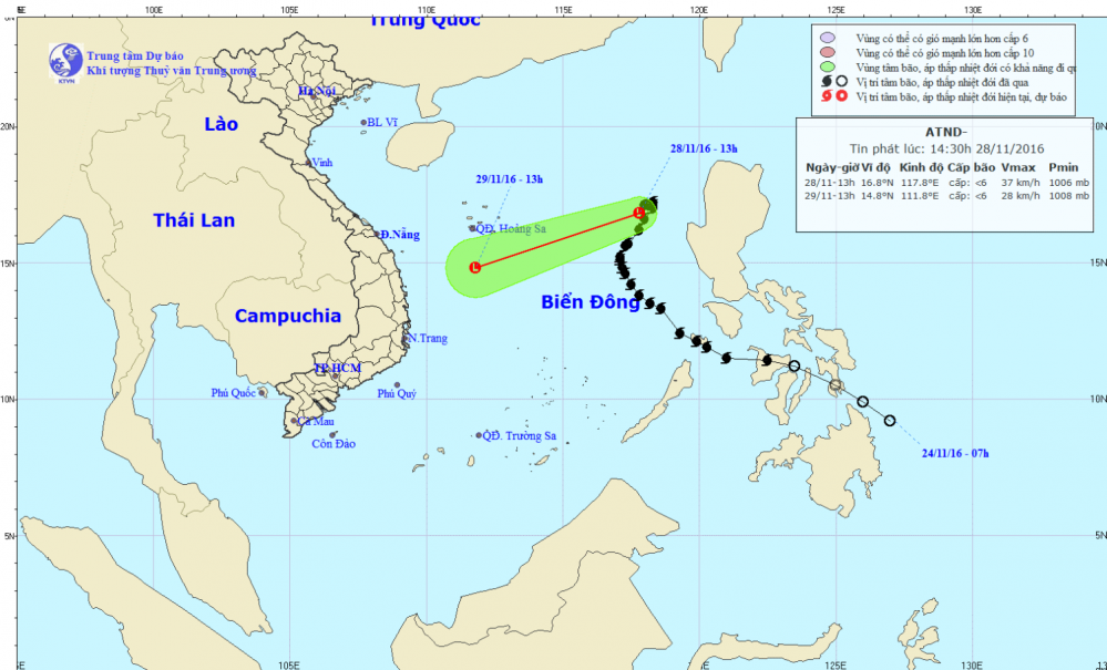 Tin cuối cùng về cơn bão số 9 (bão Tokage)