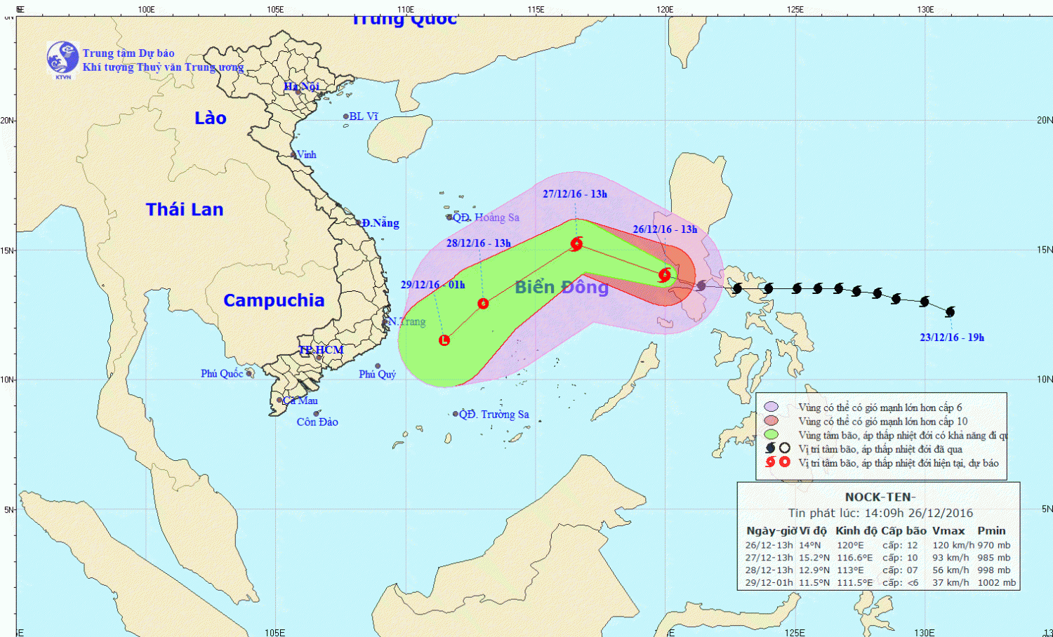 Tin bão trên Biển Đông (cơn bão số 10)