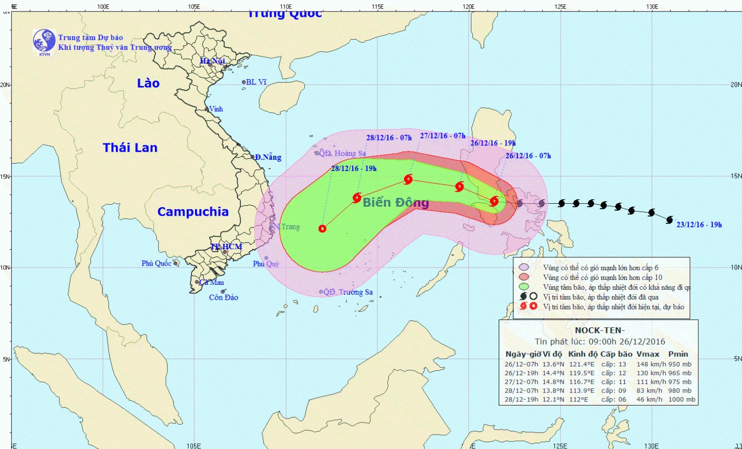 Tin bão gần Biển Đông