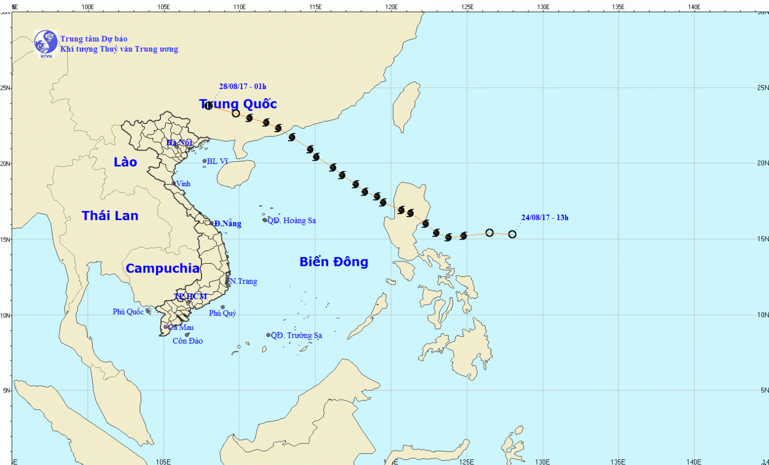 Tin về cơn bão số 7 (cơn bão Pakhar)