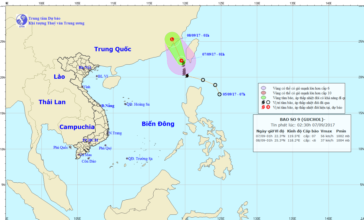 Tin áp thấp nhiệt đới trên Biển Đông