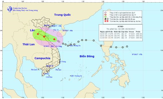 Tin áp thấp nhiệt đới gần bờ