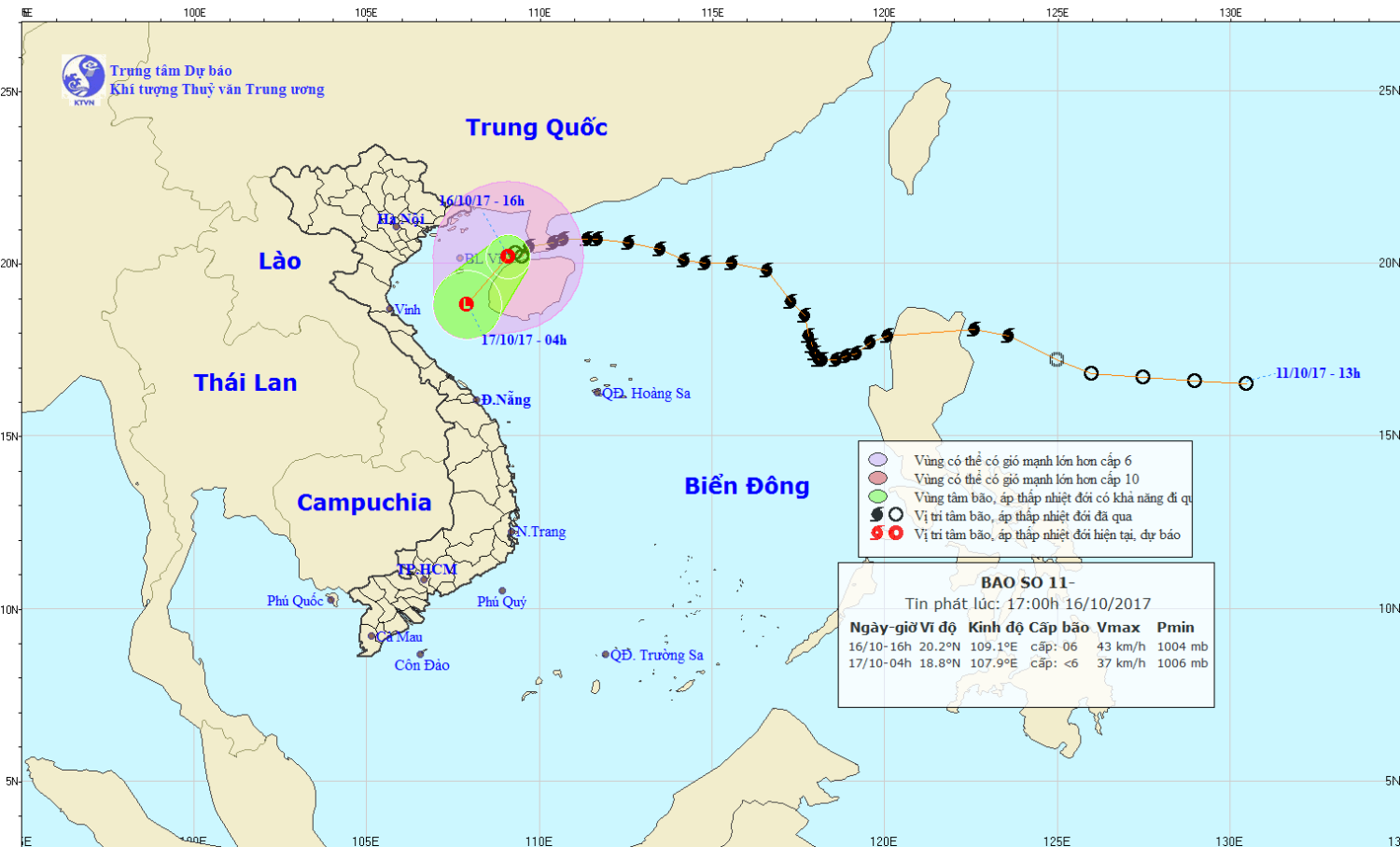 Tin áp thấp nhiệt đới gần bờ