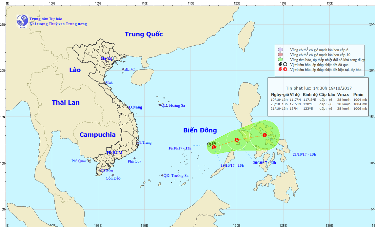Tin áp thấp trên Biển Đông