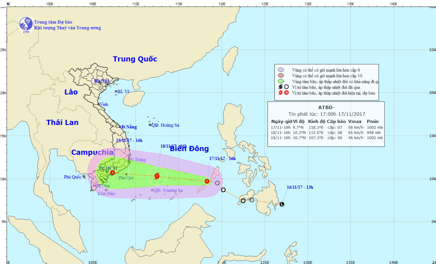 Tin áp thấp nhiệt đới trên Biển Đông