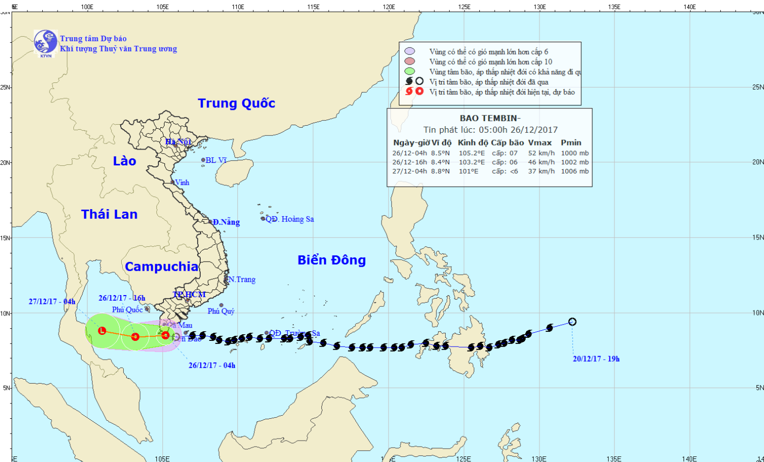 Tin áp thấp nhiệt đới gần bờ (suy yếu từ bão số 16)