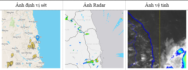Tin cảnh báo dông sét (11h10 ngày 23/7)
