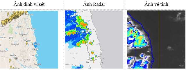 Tin cảnh báo dông sét (16h50 ngày 27/7)