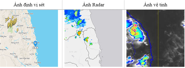 Tin cảnh báo dông sét (16h20 ngày 28/7)